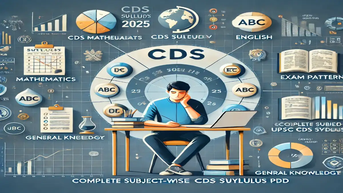 CDS Syllabus 2025, Exam Pattern, Complete Subject-Wise UPSC CDS Syllabus PDF